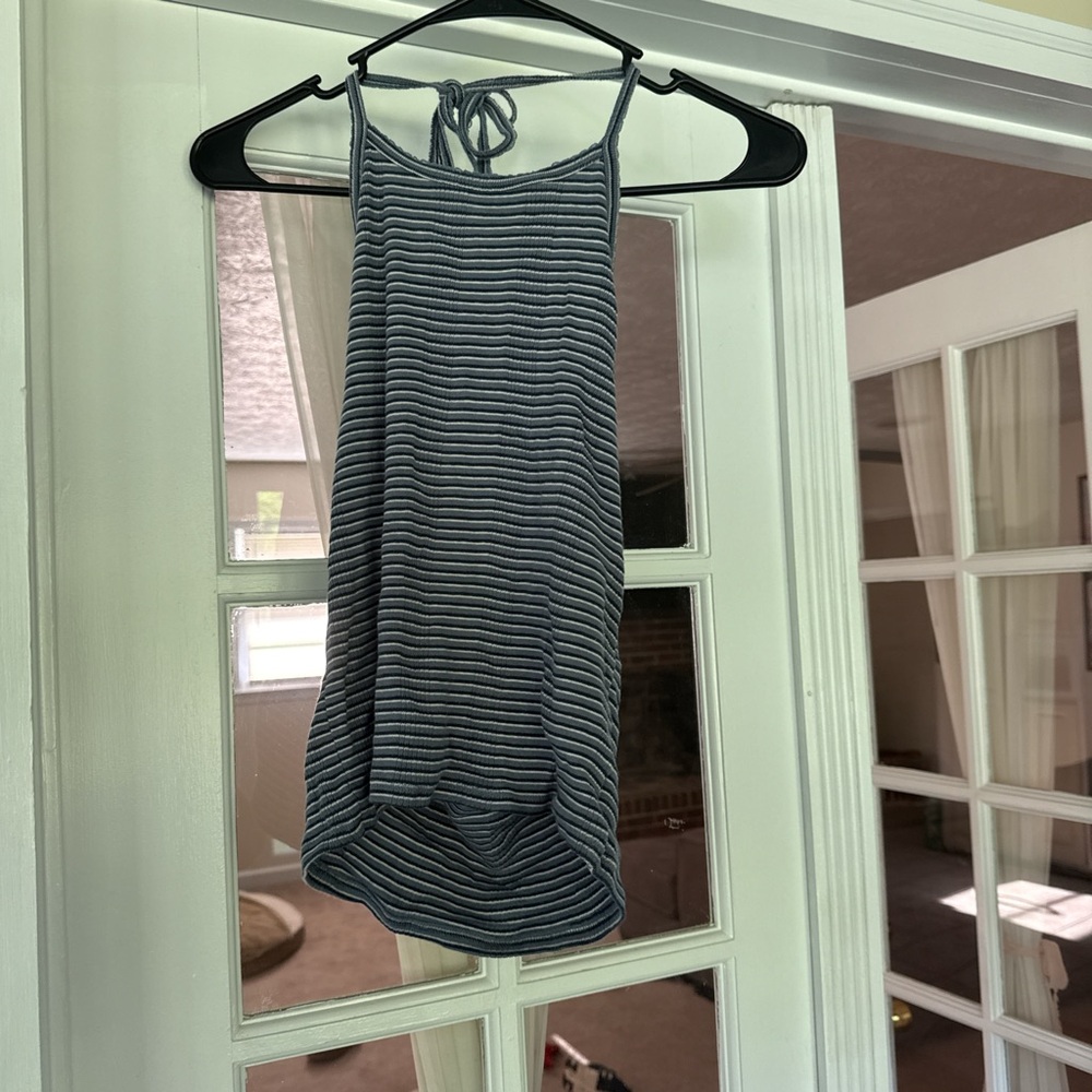 American Eagle Outfitters Blue Striped Top